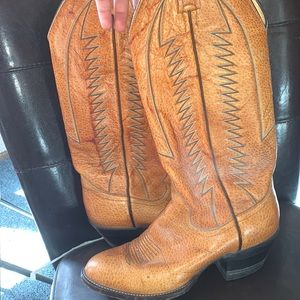 Vintage Rusted Cowboy Boots